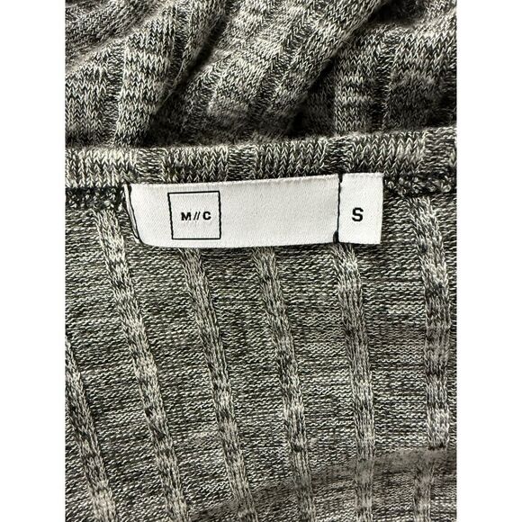 M C Michelle By Comune Grey Ribbed Long Sleeve Sweater. Womens. Sz S - Picture 5 of 11